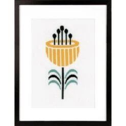 Abstract Tulip Cross Stitch Kit