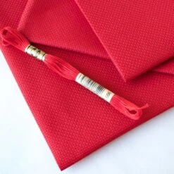 Christmas Red Aida Cross Stitch Fabric - 14 Count 7 Christmas Red Aida Cross Stitch Fabric - 14 Count -Olympus Handmade Store aida fabric christmas red 14 count 3
