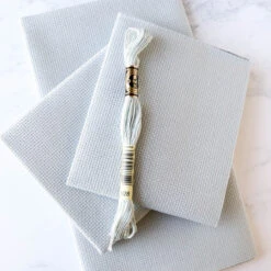 Mystic Gray Aida Cross Stitch Fabric -Olympus Handmade Store aida fabric cross stitch 14 count confederate gray 3