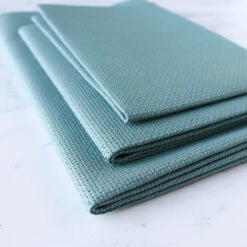 Mediterranean Sea Aida Cross Stitch Fabric -Olympus Handmade Store aida fabric cross stitch 14 count mediterranean sea blue 2