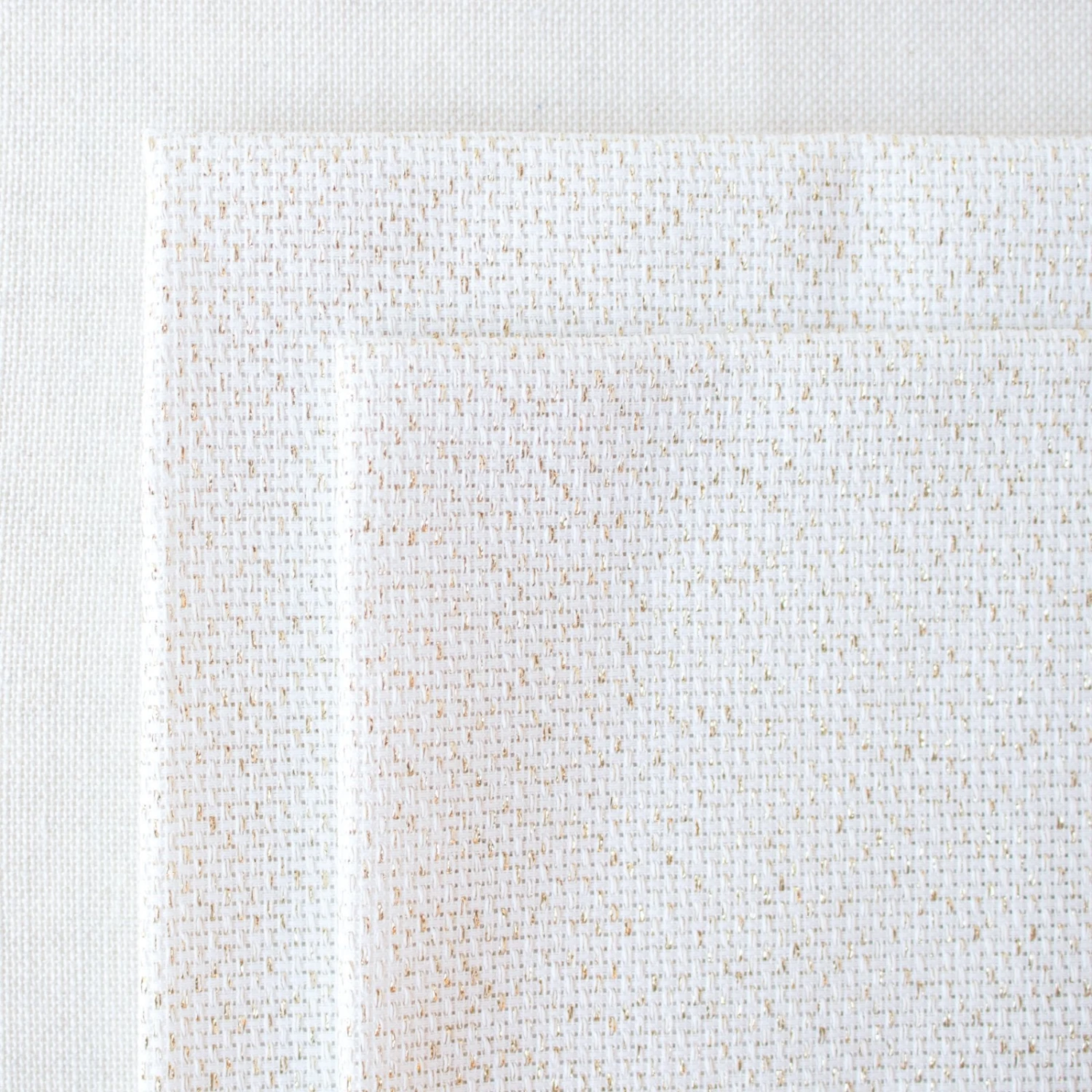 Cream And Gold Metallic Aida Cross Stitch Fabric 4 Cream And Gold Metallic Aida Cross Stitch Fabric - Image 2