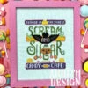 Scream And Sugar Halloween Cross Stitch Pattern -Olympus Handmade Store ardith designs scream sugar halloweein 02