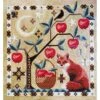 Abalonia's Apple Cross Stitch Pattern -Olympus Handmade Store artsy housewife cross stitch pattern abalonia apple