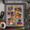 Ghost Towne Cross Stitch Pattern -Olympus Handmade Store autumn lane cross stitch pattern ghost town