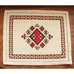 Mediterranean Folk Cross Stitch Kit - Anatolian Argyle Table Mat