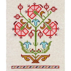 Mediterranean Folk Cross Stitch Kit -Grecian Urn #1