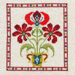 Mediterranean Folk Cross Stitch Kit -Grecian Urn #3