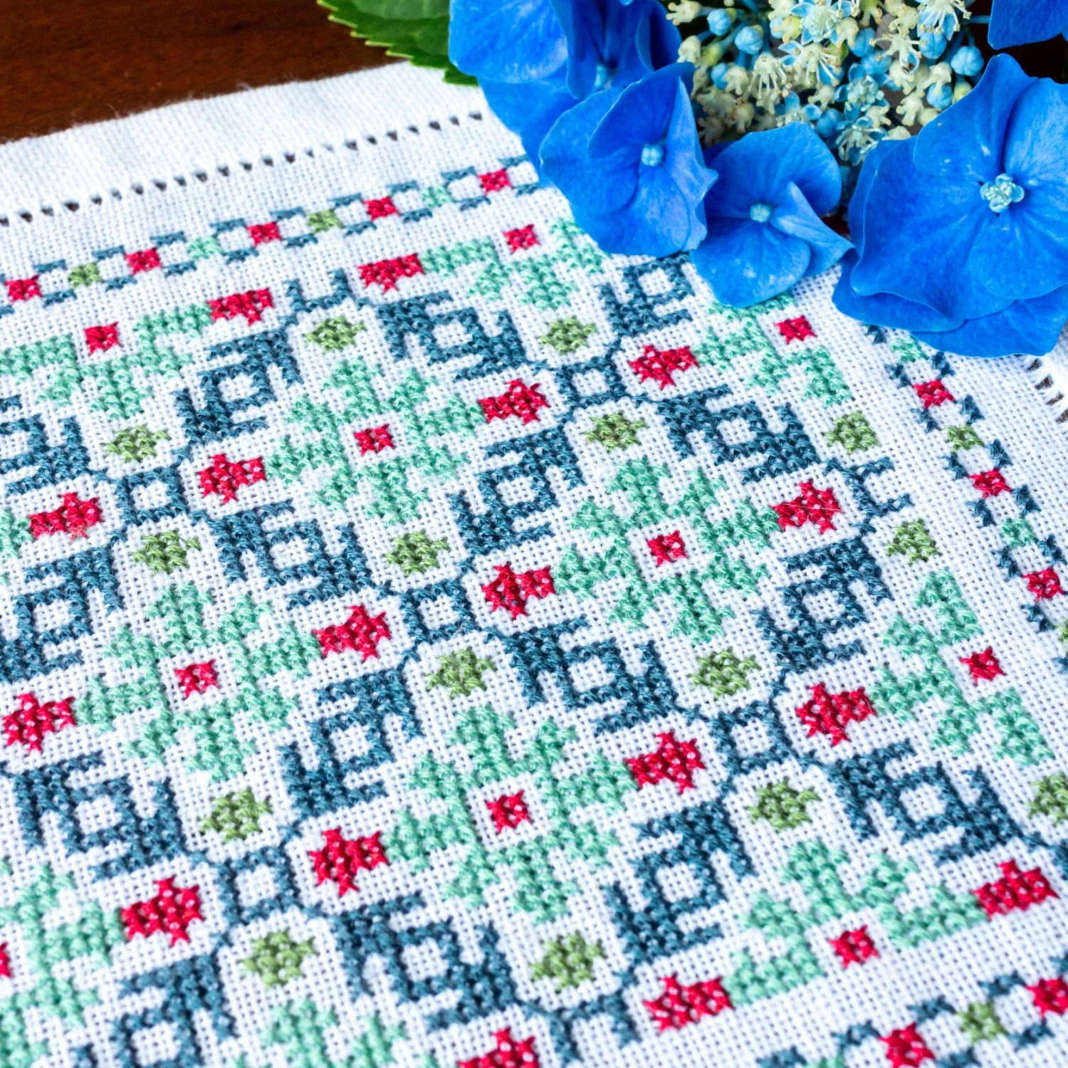 Mediterranean Folk Cross Stitch Kit - Phoebe 4 Mediterranean Folk Cross Stitch Kit - Phoebe - Image 2