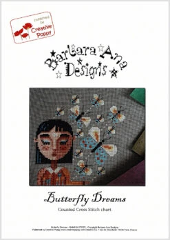 Butterfly Dreams Cross Stitch Pattern -Olympus Handmade Store babara ana butterfly dreams 1