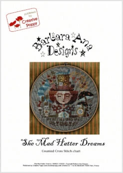 The Mad Hatter Dreams Cross Stitch Pattern -Olympus Handmade Store babara ana mad hatter 1