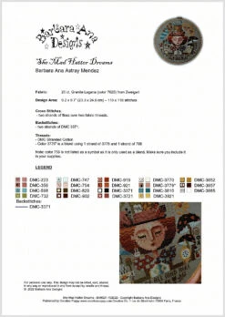 The Mad Hatter Dreams Cross Stitch Pattern -Olympus Handmade Store babara ana mad hatter 1a