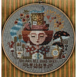 The Mad Hatter Dreams Cross Stitch Pattern