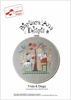 Frida & Diego Cross Stitch Pattern -Olympus Handmade Store barbara ana cross stitch pattern frida diego 1