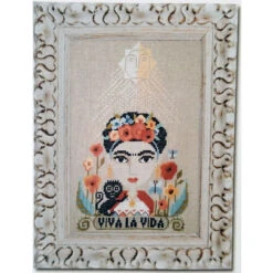 Frida Kahlo Cross Stitch Pattern - Viva La Vida