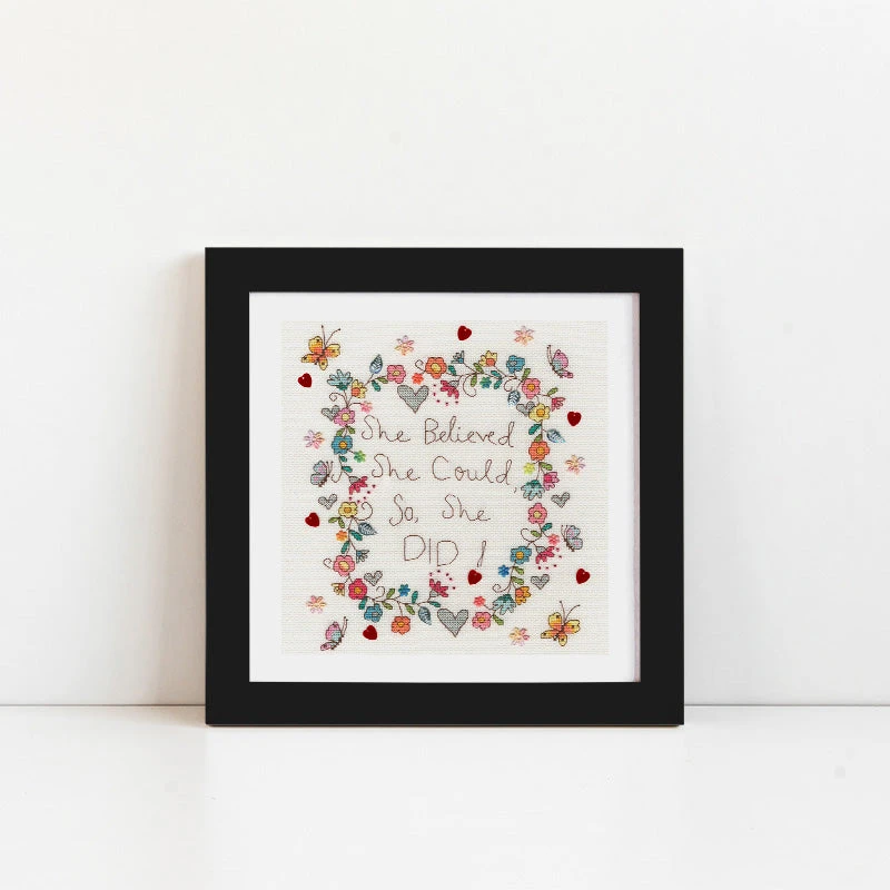 She Believed She Could Cross Stitch Kit 4 She Believed She Could Cross Stitch Kit - Image 2
