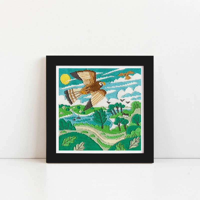 Kestrels Long Stitch Needlepoint Kit 4 Kestrels Long Stitch Needlepoint Kit - Image 2