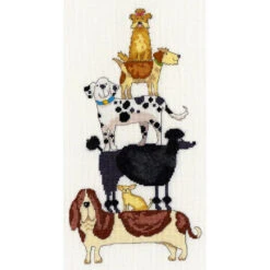 Dog Stack Cross Stitch Kit