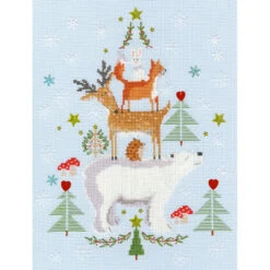 Snowy Stack Cross Stitch Kit