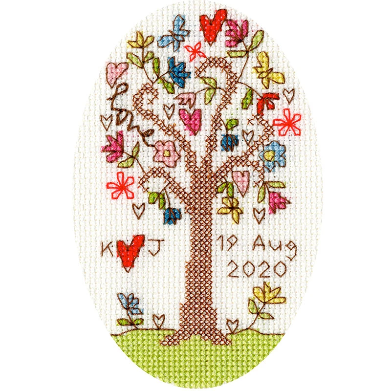 Cross Stitch Greeting Card Kit - Sweet Tree 3 Cross Stitch Greeting Card Kit - Sweet Tree