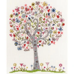 Love Tree Cross Stitch Kit