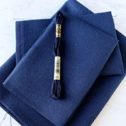 Navy Blue Evenweave Cross Stitch Fabric - 28 Count 7 Navy Blue Evenweave Cross Stitch Fabric - 28 Count -Olympus Handmade Store cashel linen 28 count navy blue 3