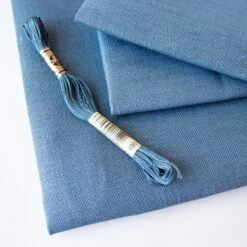 Blue Spruce Cashel Linen Fabric - 28 Count -Olympus Handmade Store cashel linen blue spruce 28 count 3