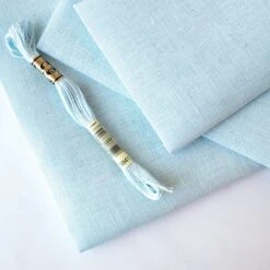 Ice Blue Cashel Linen Fabric - 28 Count -Olympus Handmade Store cashel linen ice blue 28 count 3