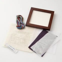 Hand Embroidery Kit - Everyday Life With Cats: Bookshelf -Olympus Handmade Store cat bookshelf 04