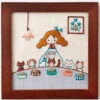 Hand Embroidery Kit - Everyday Life With Cats: Dining -Olympus Handmade Store cat dining 01