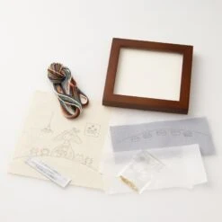 Hand Embroidery Kit - Everyday Life With Cats: Dining -Olympus Handmade Store cat dining 04