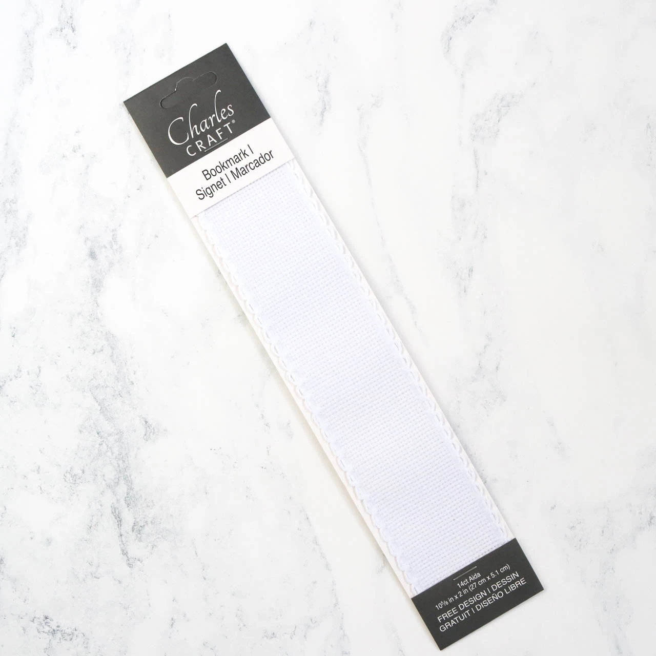 Aida Pre-Finished Lace Edge Bookmark 3 Aida Pre-Finished Lace Edge Bookmark