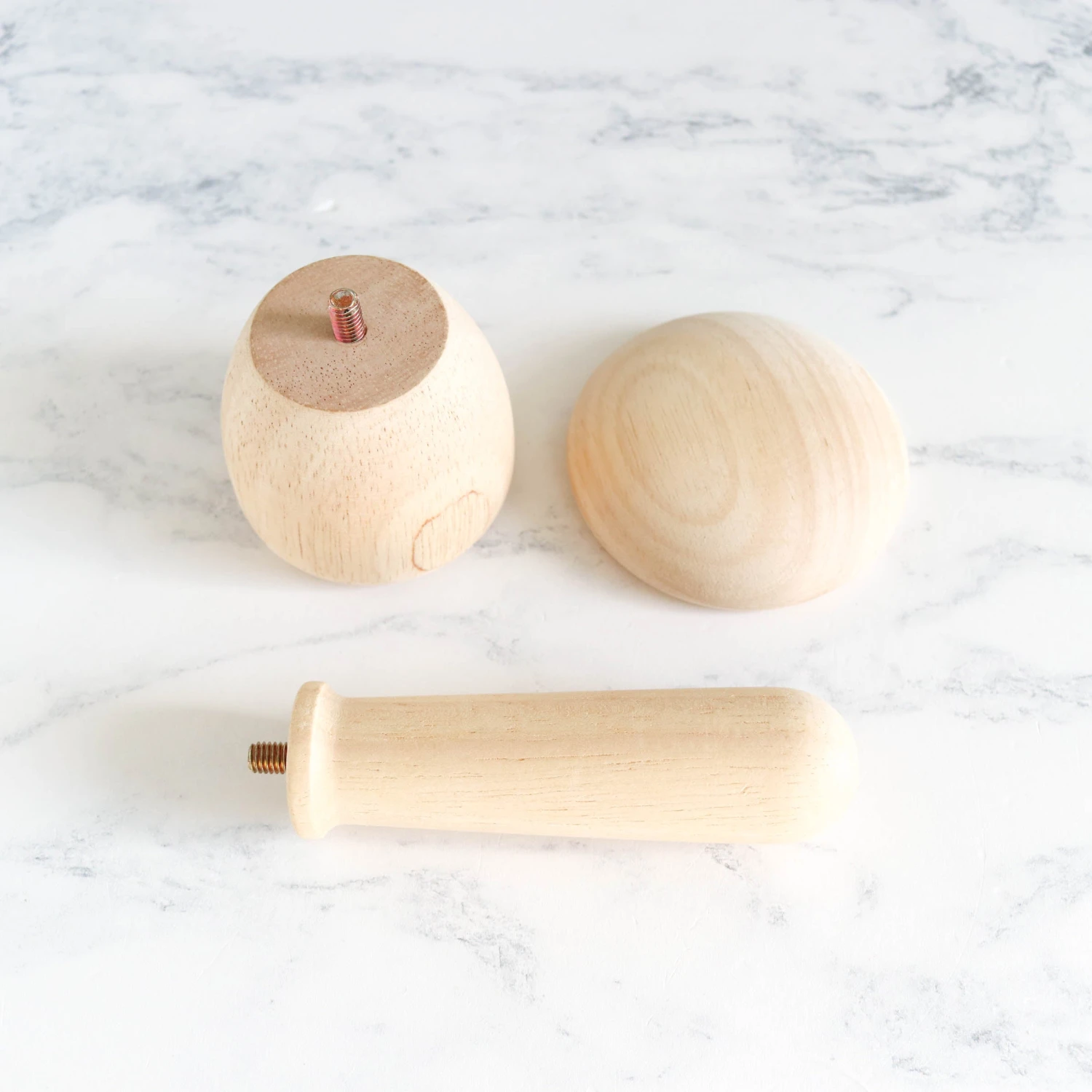 Clover Wooden Darning Mushroom Set 5 Clover Wooden Darning Mushroom Set - Image 3