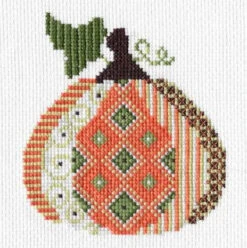 Patterned Pumpkin Cross Stitch Kit - Set Of 4 -Olympus Handmade Store colonial needle cross stitch kit patterned pumpkin 2 01 a5de83bc 8eaa 4498 8724 faae5288aece
