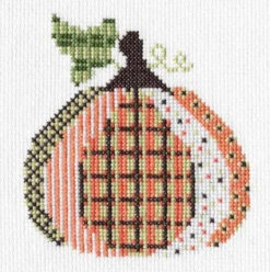 Patterned Pumpkin Cross Stitch Kit - Set Of 4 -Olympus Handmade Store colonial needle cross stitch kit patterned pumpkin 3 01 fdea56c9 45ae 4602 acbd 7ffe1ab89008