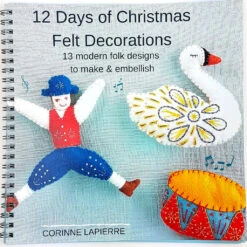 12 Days Of Christmas Felt Ornaments Book