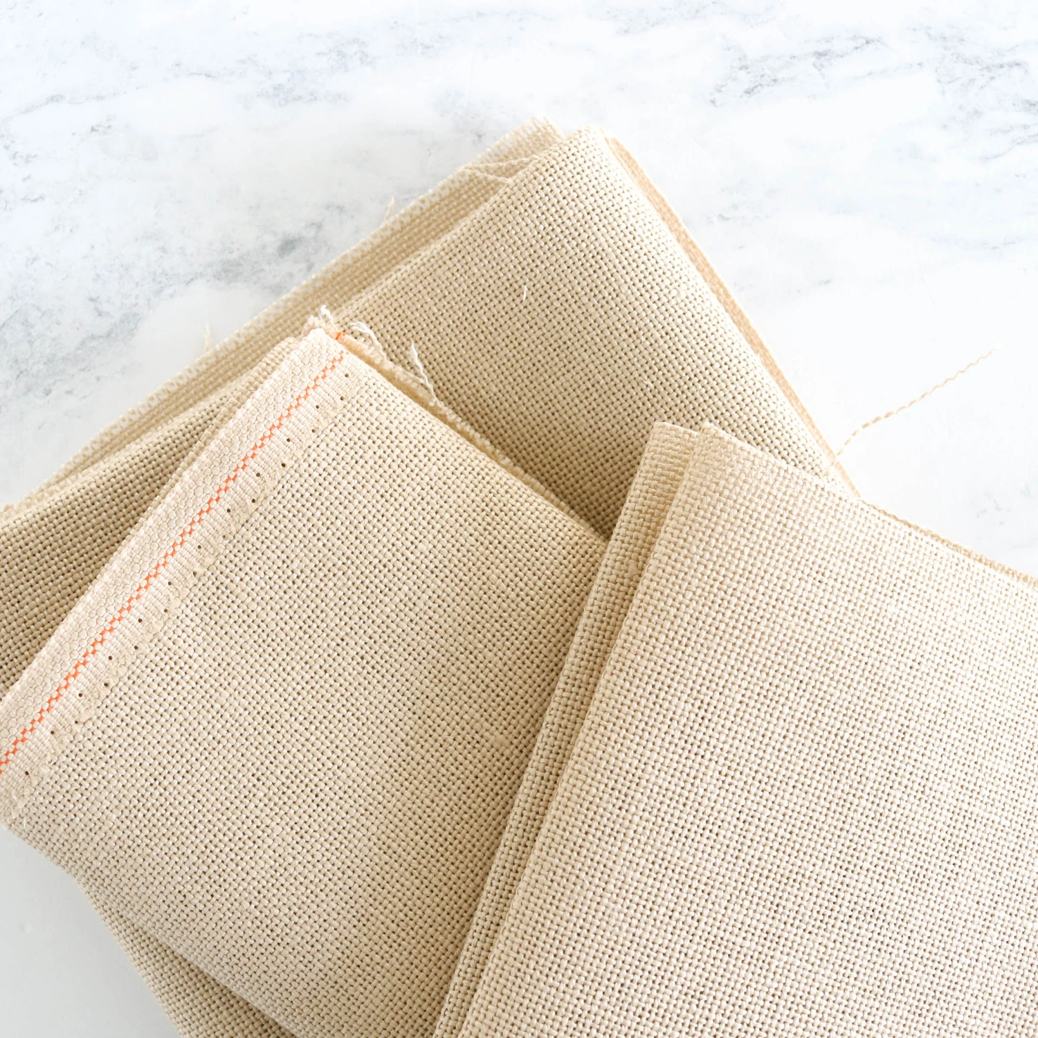 20-count Cork Linen Cross Stitch Fabric - Summer Khaki 5 20-count Cork Linen Cross Stitch Fabric - Summer Khaki - Image 3