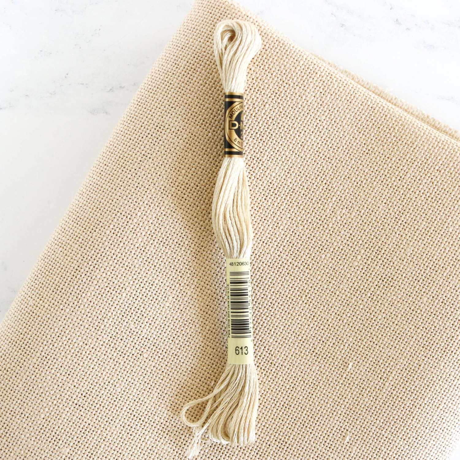 20-count Cork Linen Cross Stitch Fabric - Summer Khaki 6 20-count Cork Linen Cross Stitch Fabric - Summer Khaki - Image 4