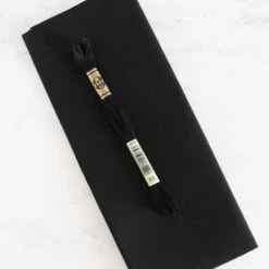 Cotton Hand Embroidery Fabric - Black -Olympus Handmade Store cosmo lecien cotton embroidery fabric 1 black 4