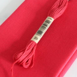 Cotton Hand Embroidery Fabric - Rose -Olympus Handmade Store cosmo lecien cotton embroidery fabric 22 rose 5