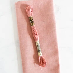 Cotton Hand Embroidery Fabric - Pink -Olympus Handmade Store cosmo lecien cotton embroidery fabric 33 pink 4