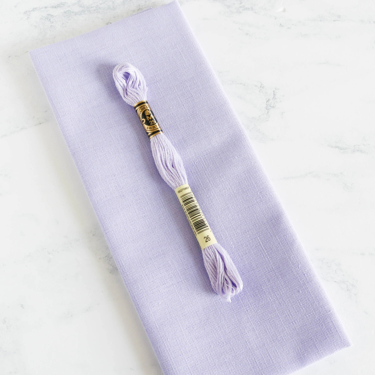 Cotton Hand Embroidery Fabric - Violet 6 Cotton Hand Embroidery Fabric - Violet - Image 4