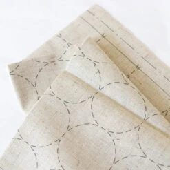Hidamari Preprinted Sashiko Cloth - Maru-tsunagi (Circles) -Olympus Handmade Store cosmo lecien preprinted sashiko cloth 14