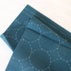 Hidamari Preprinted Sashiko Cloth - Maru-tsunagi (Circles) -Olympus Handmade Store cosmo lecien preprinted sashiko cloth 15