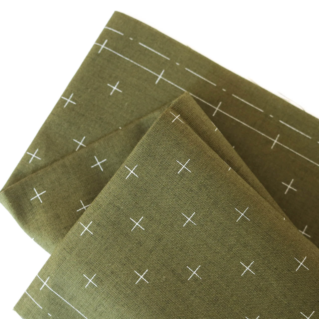 Hidamari Preprinted Sashiko Cloth - Kasuri (Crosses) 7 Hidamari Preprinted Sashiko Cloth - Kasuri (Crosses) - Image 5