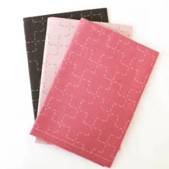 Hidamari Preprinted Sashiko Cloth - Juji-tsunagi (Linked Crosses)