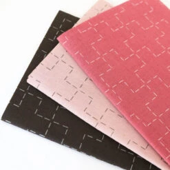 Hidamari Preprinted Sashiko Cloth - Juji-tsunagi (Linked Crosses) -Olympus Handmade Store cosmo lecien preprinted sashiko cloth 7