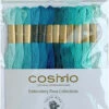 Cosmo Embroidery Floss Thread Pack - Blue Lagoon -Olympus Handmade Store cosmo thrread pack blue lagoon 06
