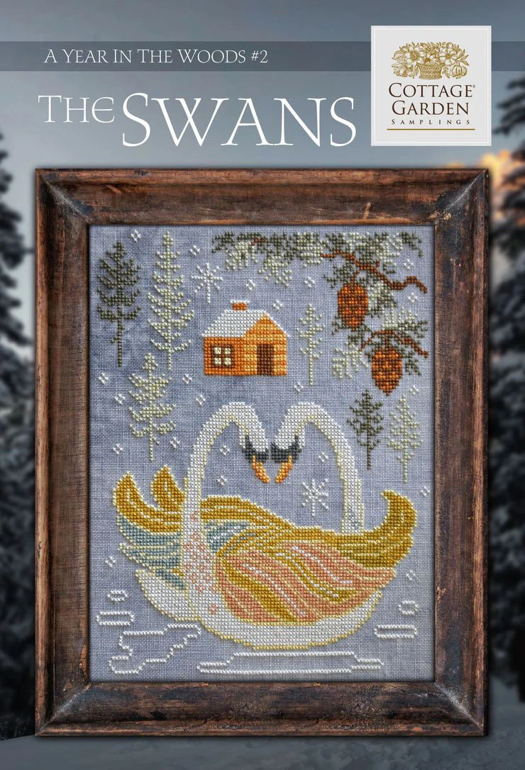 Year In The Woods Cross Stitch Pattern - The Swans (#2) 4 Year In The Woods Cross Stitch Pattern - The Swans (#2) - Image 2