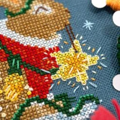 Rabbit's Bright Winter Night Cross Stitch Pattern 8 Rabbit's Bright Winter Night Cross Stitch Pattern -Olympus Handmade Store counting puddles cross stitch rabbit 03