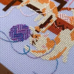 Crafty Cats Cross Stitch Pattern -Olympus Handmade Store craftycats 1080 3